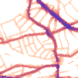 Daytime road noise heatmap for NW6 1BJ