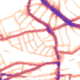 Daytime road noise heatmap for NW6 1BN