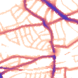 Daytime road noise heatmap for NW6 1BP