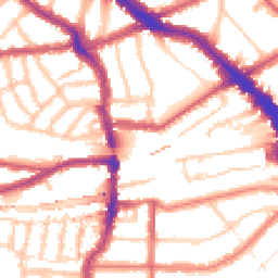 Daytime road noise heatmap for NW6 1BR