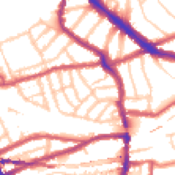 Daytime road noise heatmap for NW6 1BS