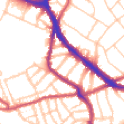 Daytime road noise heatmap for NW6 1DA