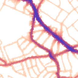 Daytime road noise heatmap for NW6 1DB