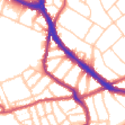 Daytime road noise heatmap for NW6 1DD