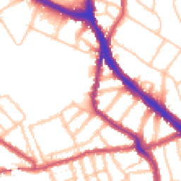 Daytime road noise heatmap for NW6 1DF