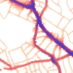 Daytime road noise heatmap for NW6 1DH