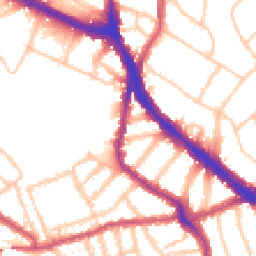 Daytime road noise heatmap for NW6 1DJ