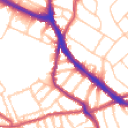 Daytime road noise heatmap for NW6 1DL