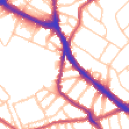 Daytime road noise heatmap for NW6 1DN