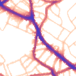 Daytime road noise heatmap for NW6 1DP