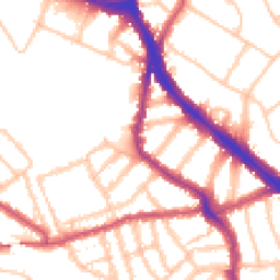 Daytime road noise heatmap for NW6 1DS