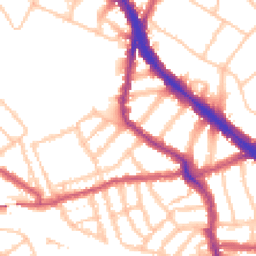 Daytime road noise heatmap for NW6 1DU