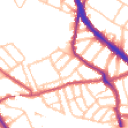 Daytime road noise heatmap for NW6 1EA