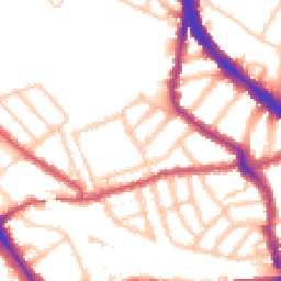 Daytime road noise heatmap for NW6 1EB