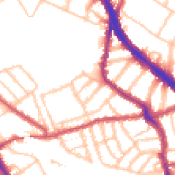 Daytime road noise heatmap for NW6 1ED