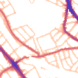 Daytime road noise heatmap for NW6 1HE