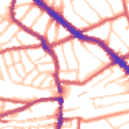 Daytime road noise heatmap for NW6 1HH