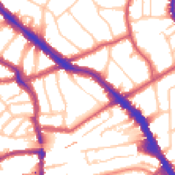 Daytime road noise heatmap for NW6 1JD