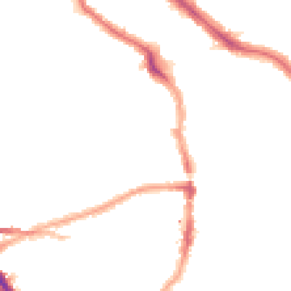 Night-time road noise heatmap for NW6 1PJ