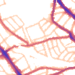 Daytime road noise heatmap for NW6 1QD