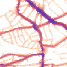 Daytime road noise heatmap for NW6 1QY