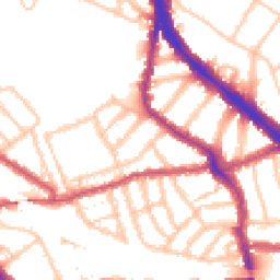 Daytime road noise heatmap for NW6 1RF