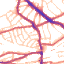 Daytime road noise heatmap for NW6 1RJ