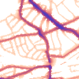 Daytime road noise heatmap for NW6 1RL