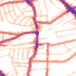 Daytime road noise heatmap for NW6 1SA