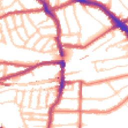 Daytime road noise heatmap for NW6 1SD