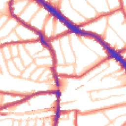 Daytime road noise heatmap for NW6 1SL