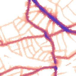 Daytime road noise heatmap for NW6 1TF