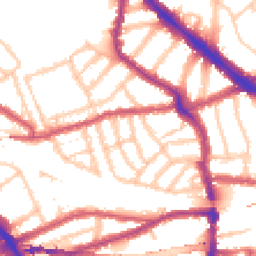 Daytime road noise heatmap for NW6 1TJ