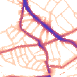 Daytime road noise heatmap for NW6 1UB