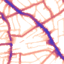 Daytime road noise heatmap for NW6 1XT