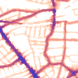 Daytime road noise heatmap for NW6 2AB