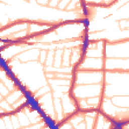 Daytime road noise heatmap for NW6 2AN