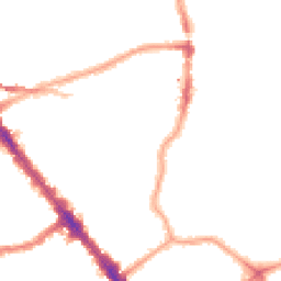 Night-time road noise heatmap for NW6 2AN