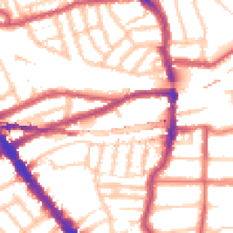 Daytime road noise heatmap for NW6 2HJ