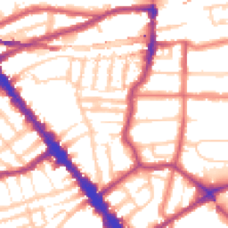 Daytime road noise heatmap for NW6 2NL