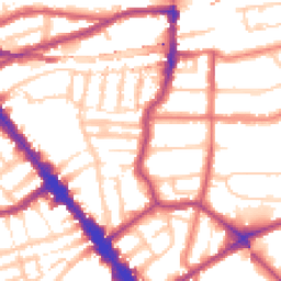 Daytime road noise heatmap for NW6 2PB