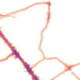 Night-time road noise heatmap for NW6 2PB