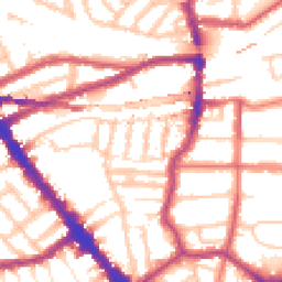 Daytime road noise heatmap for NW6 2PU