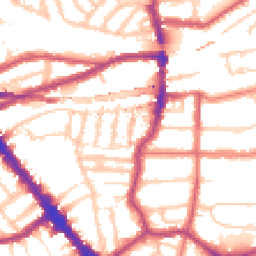 Daytime road noise heatmap for NW6 2PY
