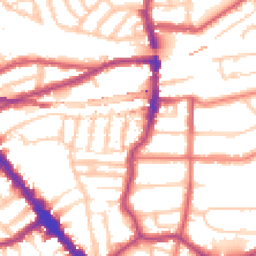 Daytime road noise heatmap for NW6 2QA