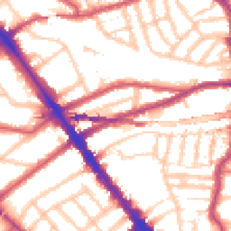 Daytime road noise heatmap for NW6 2QT