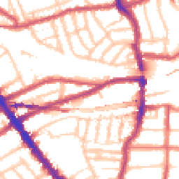 Daytime road noise heatmap for NW6 2RA
