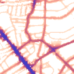 Daytime road noise heatmap for NW6 3AB