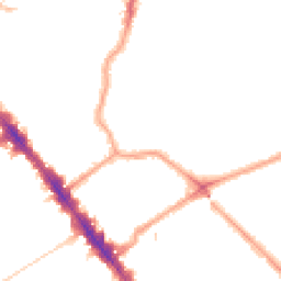Night-time road noise heatmap for NW6 3AB