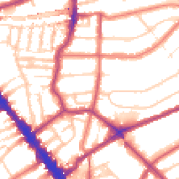 Daytime road noise heatmap for NW6 3AH